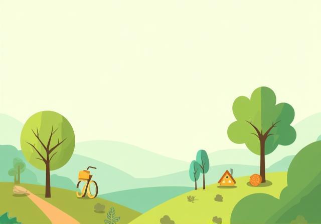 Ilustrasi kelestarian dan kemesraan alam sekitar di Sihat Vita